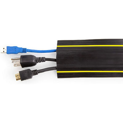 3 Cord Channels Rubber Floor Cable Cover Protector for Processing and Durability