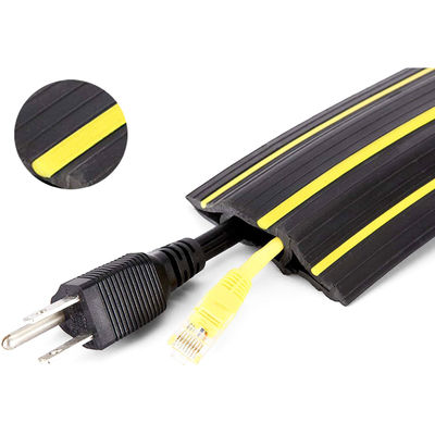 3 Cord Channels Rubber Floor Cable Cover Protector for Processing and Durability