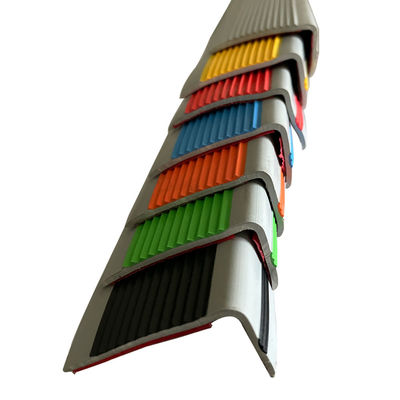 Non Slip Rubber Stair Nosing Edge Trim Strips For Interior Exterior Decoration