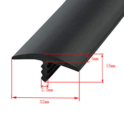 Rubber Edge Protector Plastic Trim T Molding 3/4" or Customized for Customer's Request