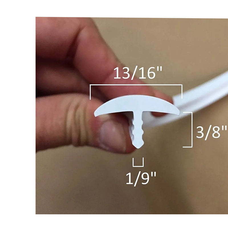 Rubber Edge Protector Plastic Trim T Molding 3/4" or Customized for Customer's Request